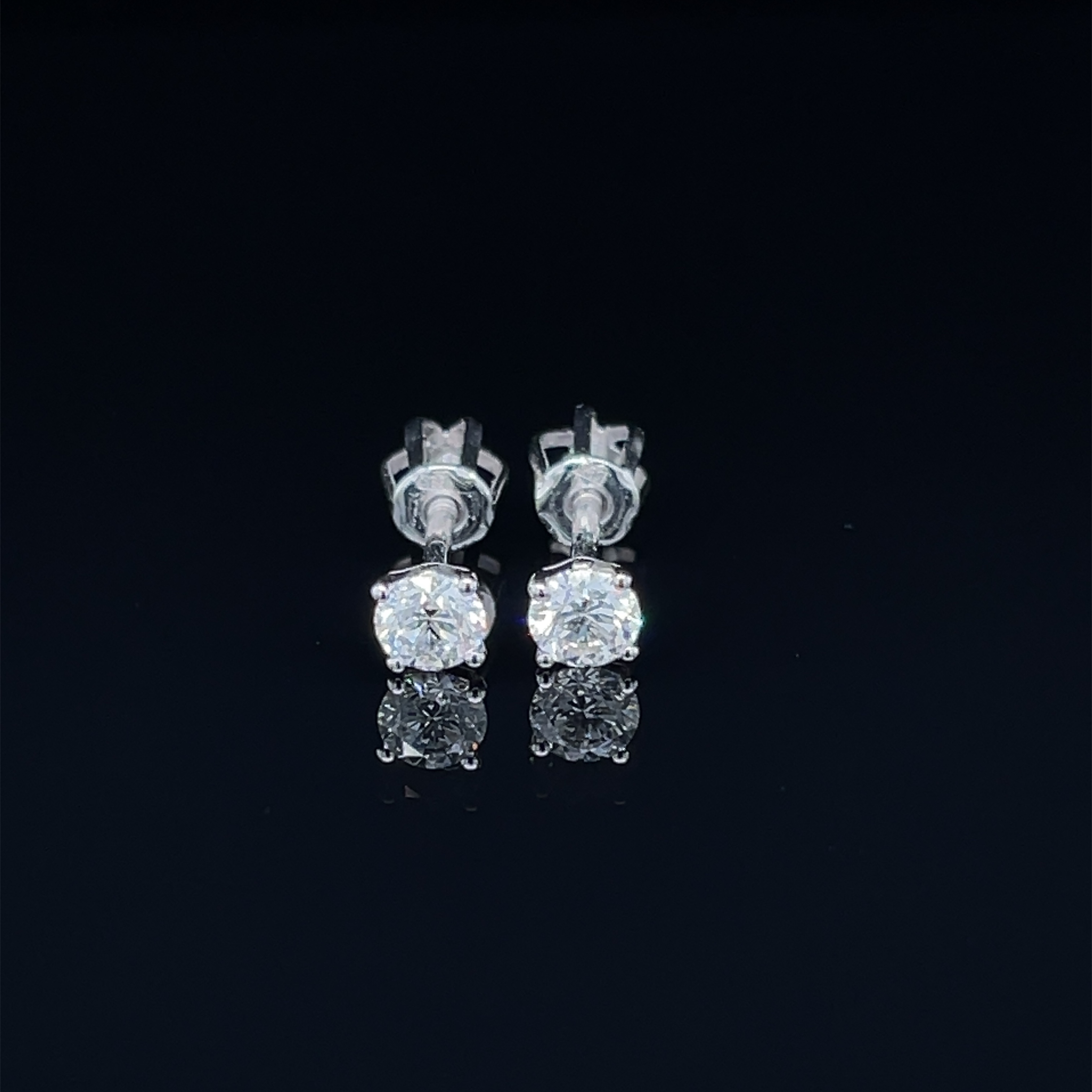 Diamantové náušnice 0.46ct SI/F-G