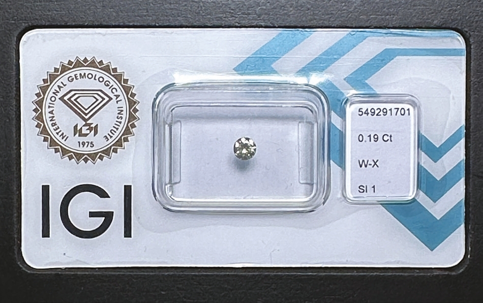 Žltý diamant 0.19ct SI1/W-X