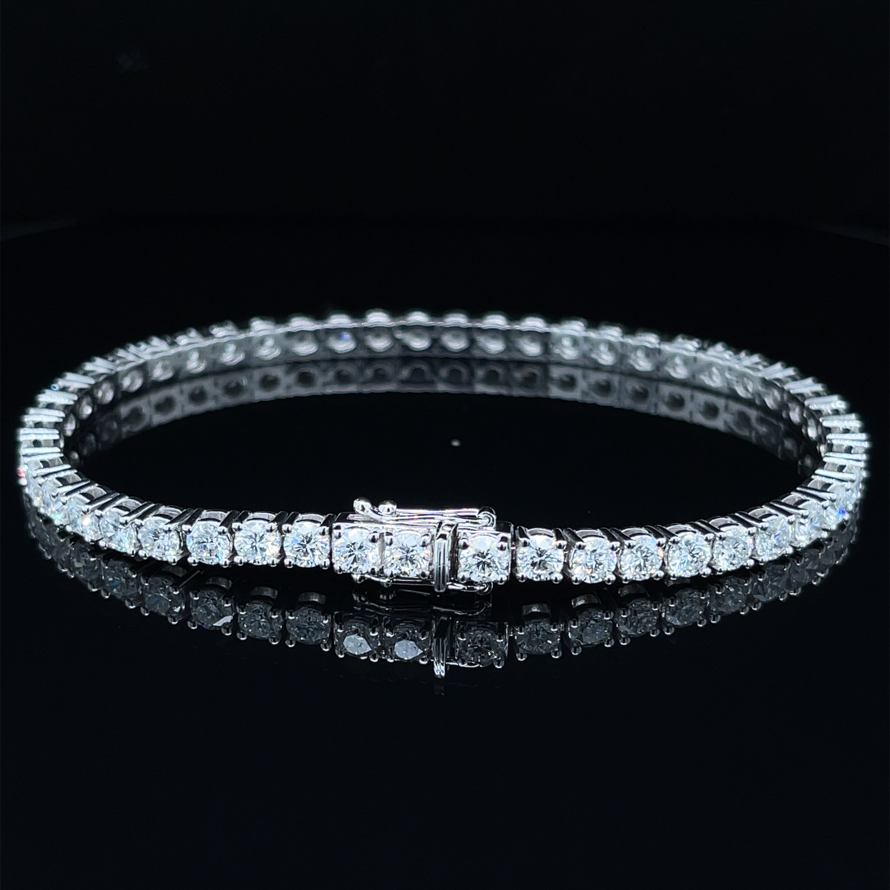 Diamantový tenisový náramok 6.97ct Diamantový tenisový náramok 6.97ct
