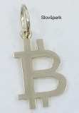 Zlatý prívesok - Bitcoin