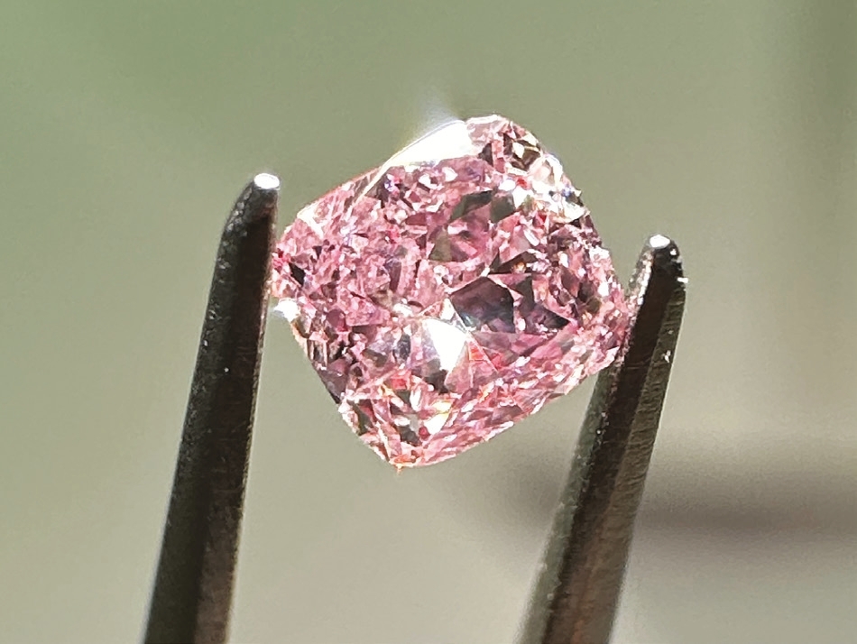 Ružový diamant 0.10ct